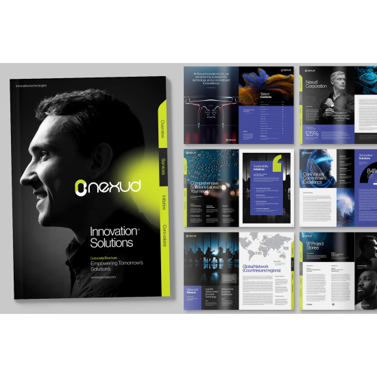 تصميم البروفايل والكاتلوك والتقرير السنوي