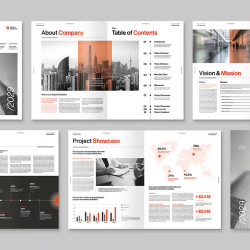  تصميم البروفايل والكاتلوك والتقرير السنوي