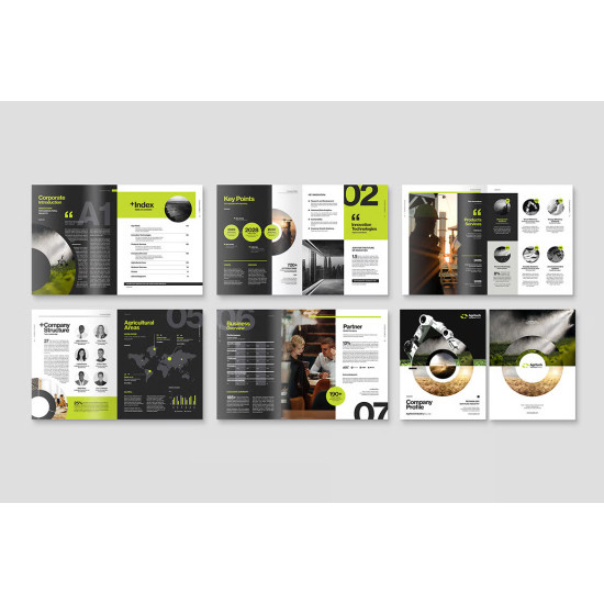 تصميم البروفايل والكاتلوك والتقرير السنوي