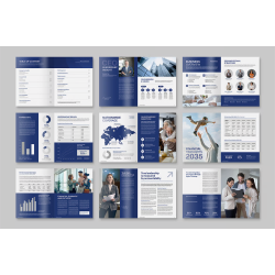تصميم التقرير السنوي الاحترافي للجامعات (Annual Report)