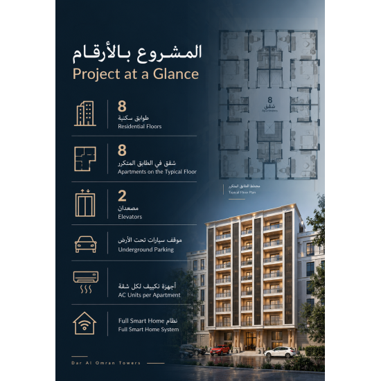 من أعمالنا تصميم بروفايل دار العمران