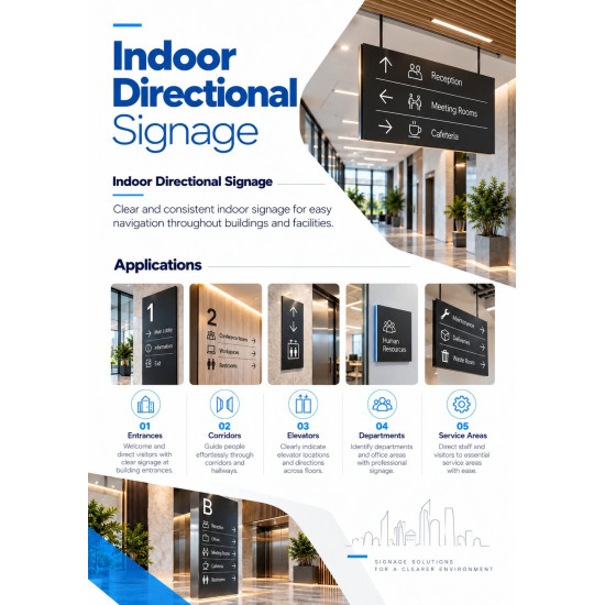 من أعمالنا | تصميم بروفايل اللافتات والأنظمة الإرشادية Signage & Wayfinding Systems