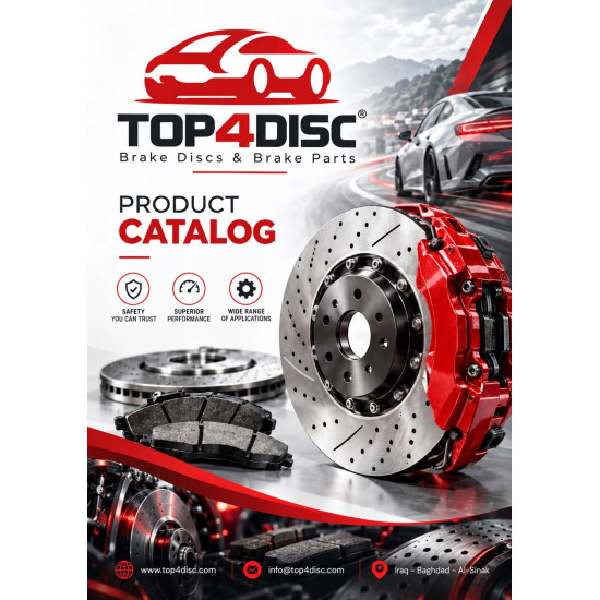 من أعمالنا تصميم بروفايل وكتالوك Top4Disc لقطع غيار السيارات