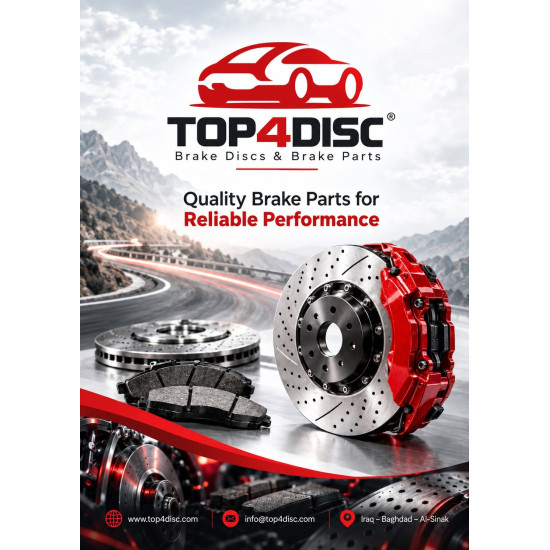 من أعمالنا تصميم بروفايل وكتالوك Top4Disc لقطع غيار السيارات