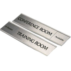 Silver Aluminum Office Directional Signs by Media Arabia