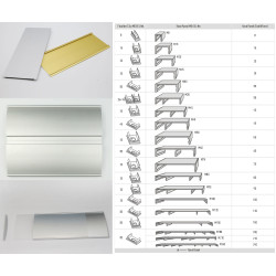 Custom-designed curved metal directional signs in various sizes for offices and buildings by Media Arabia