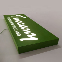 Rectangular indoor LED advertising panels made of stainless steel in various colors