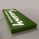 Rectangular indoor LED advertising panels made of stainless steel in various colors