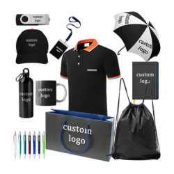 A luxury promotional gift set with a custom logo, ideal for customer appreciation 