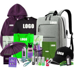 Corporate gift sets with custom logos, promotional gifts, and gifts for business events 