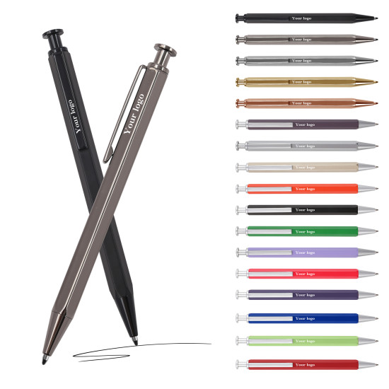 اقلام فاخر بتصميم أنيق حبر جاف هدية مثالية للأعمال المكتبية قلم إعلاني ترويجي بلوكو مخصص من ميديا عربية