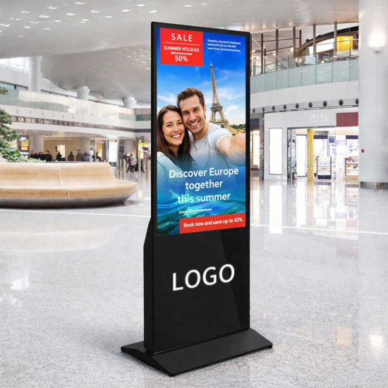 43/50 inch indoor touch screen advertising display, digital floor billboard from Media Arabia