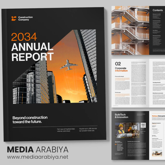 تصميم البروفايل والكاتلوك والتقرير السنوي للشركات والجامعات باللغة العربية والانكليزية والكوردية