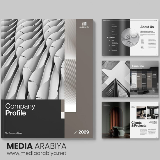 Designing profiles, catalogs, and annual reports for companies and universities in Arabic, English, and Kurdish