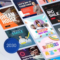 تصميم جميع بوستات وتصاميم السوشيال ميديا باللغة العربية والانكليزية والكوردية