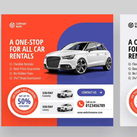 تصميم جميع بوستات وتصاميم السوشيال ميديا باللغة العربية والانكليزية والكوردية