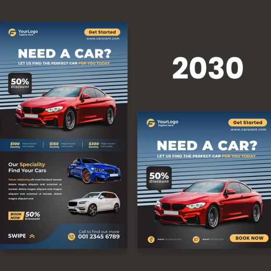 تصميم جميع بوستات وتصاميم السوشيال ميديا باللغة العربية والانكليزية والكوردية