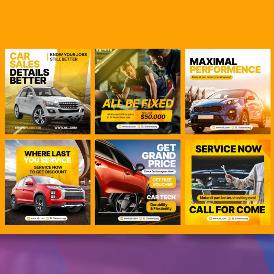 تصميم جميع بوستات وتصاميم السوشيال ميديا باللغة العربية والانكليزية والكوردية