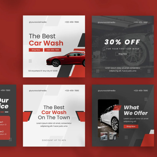 تصميم جميع بوستات وتصاميم السوشيال ميديا باللغة العربية والانكليزية والكوردية