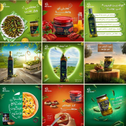 تصميم بوستات السوشيال ميديا باللغة العربية والانكليزية والكوردية