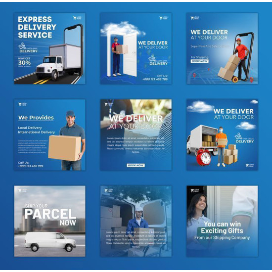 تصميم بوستات السوشيال ميديا باللغة العربية والانكليزية والكوردية