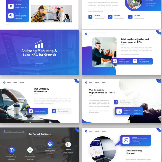 Presentation design in Arabic and English