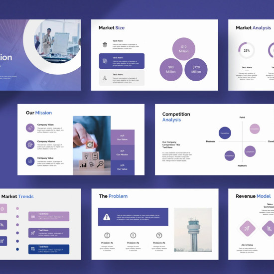 Presentation design in Arabic and English